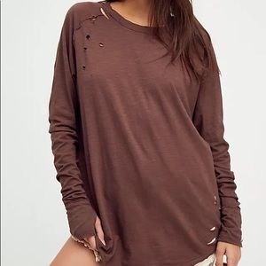 We the free distressed Arden tee